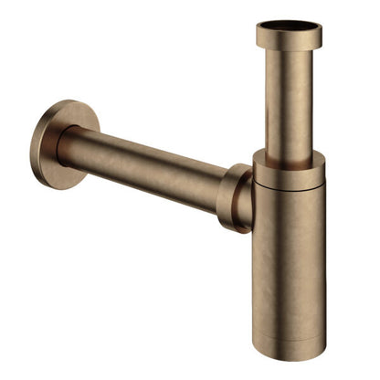 Hotbath P035AB – Wastafel sifon rond – Verouderd messing