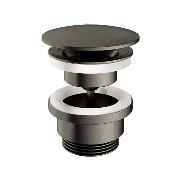 Hotbath P708AI – Always open plug met schroef rond – Verouderd ijzer