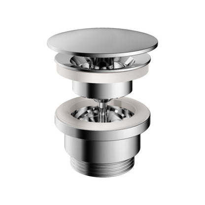 Hotbath P708CR – Always open plug met schroef rond – Chroom