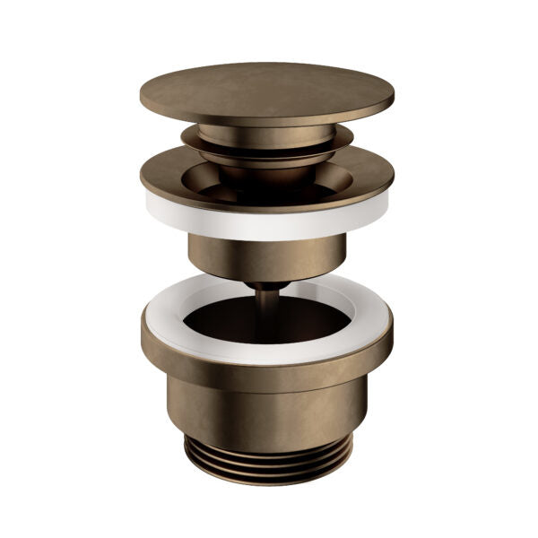 Hotbath P710AB – Clickplug met schroef rond – Verouderd messing