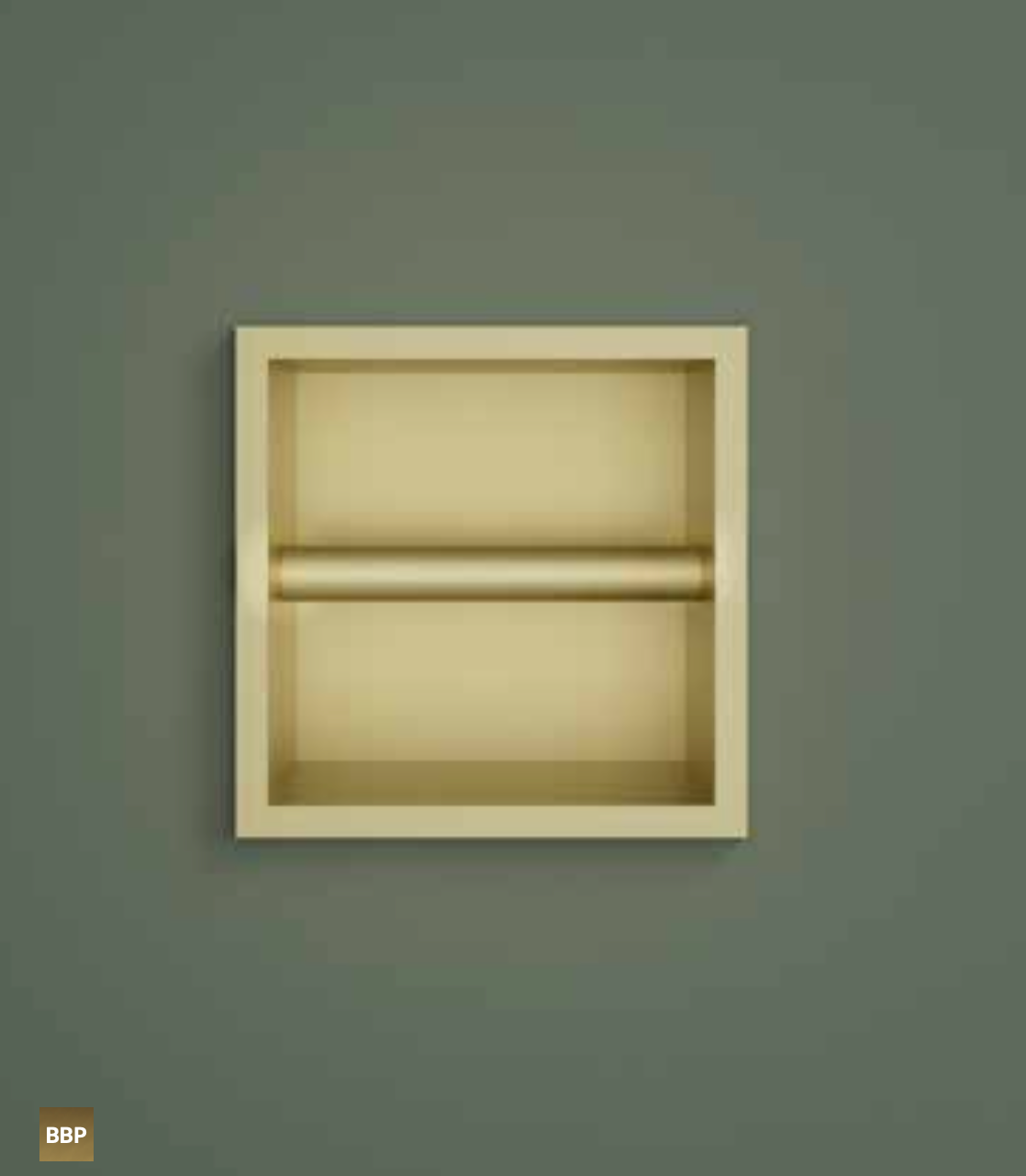 Hotbath PH016WH – Inbouw toiletrol houder 16x16x12,6cm – Mat wit