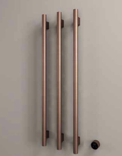 Hotbath RARV135-3TB – set van 3 rails  RARV135 ROUND135 cm met separate schakelaar excl inbouw element – Tuscan bronze