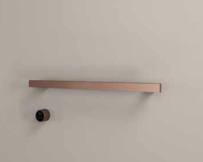 Hotbath RAS80-1BGP – set van 1 rails RAS80 SQUARE 80 cm met separate schakelaar excl inbouw element – Geborsteld gunmetal PVD