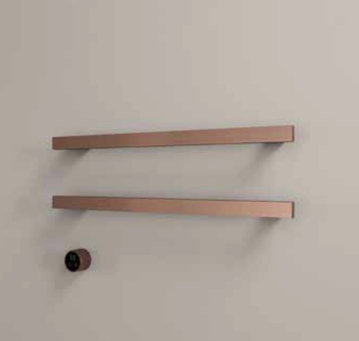 Hotbath RAS80-2CR – set van 2 rails RAS80 SQUARE 80 cm met separate schakelaar excl inbouw element – Chroom