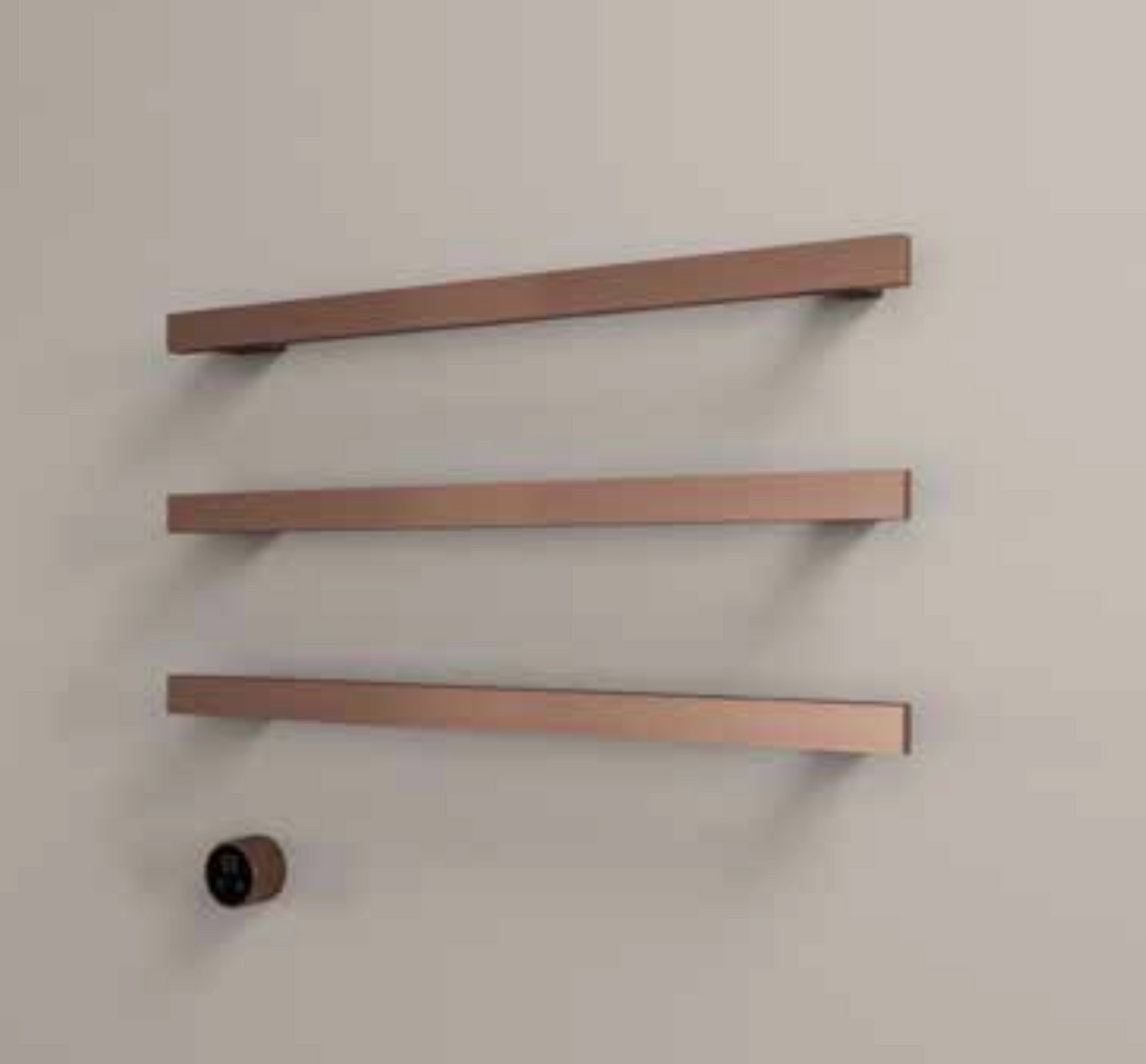 Hotbath RAS80-3GN – set van 3 rails RAS80 SQUARE 80 cm met separate schakelaar excl inbouw element – Geborsteld nikkel