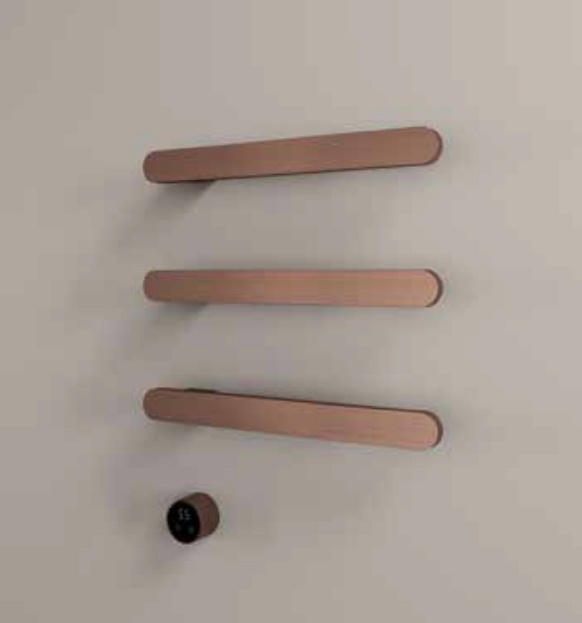 Hotbath RASS50-3TB – set van 3 rails RASS50 SOFT SQUARE 50 cm met separate schakelaar excl inbouw element – Tuscan bronze