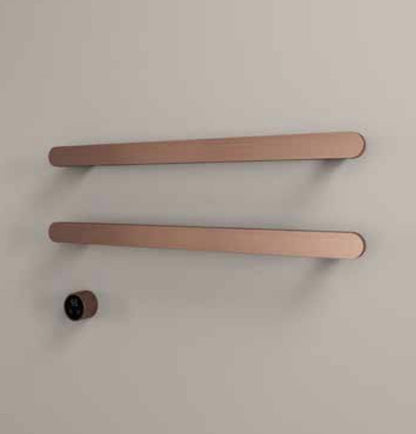 Hotbath RASS80-2TB – set van 2 rails RASS80 SOFT SQUARE 80 cm met separate schakelaar excl inbouw element – Tuscan bronze