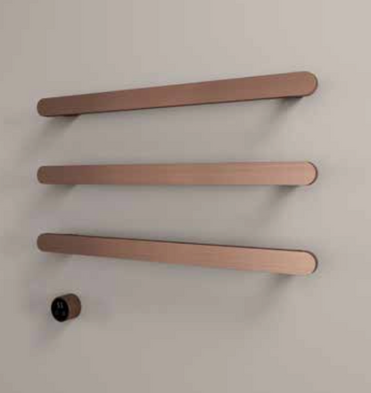 Hotbath RASS80-3GN – set van 3 rails RASS80 SOFT SQUARE 80 cm met separate schakelaar excl inbouw element – Geborsteld nikkel