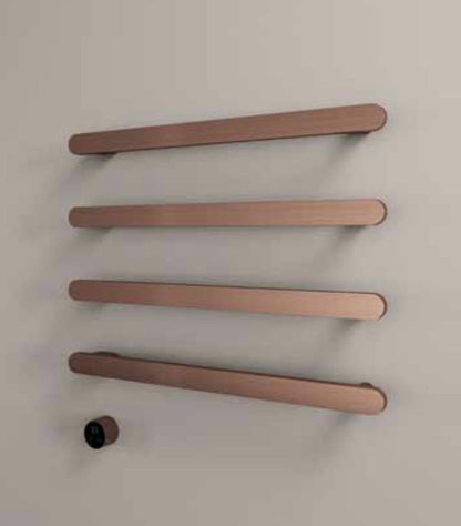 Hotbath RASS80-4TB – set van 4 rails RASS80 SOFT SQUARE 80 cm met separate schakelaar excl inbouw element – Tuscan bronze