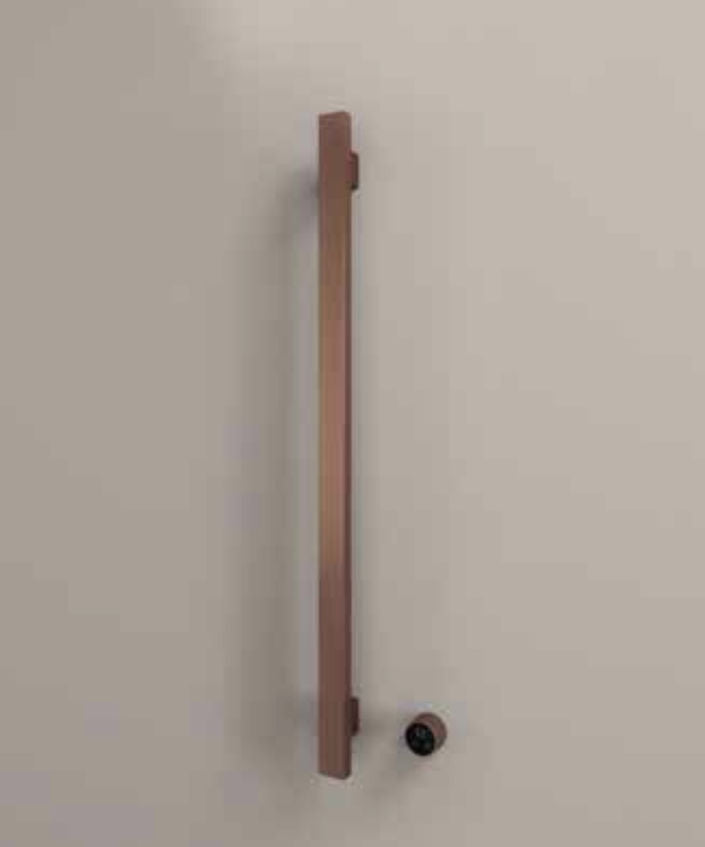 Hotbath RASV135-1BBP – set van 1 rails  RASV135 SQUARE135 cm met separate schakelaar excl inbouw element – Geborsteld messing PVD
