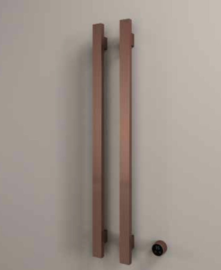 Hotbath RASV135-2CR – set van 2 rails  RASV135 SQUARE135 cm met separate schakelaar excl inbouw element – Chroom