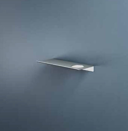 Hotbath SH030HMBP – Planchet 30 cm inclusief bevestigings rails met 1 uitsparing voor een zeepdispenser of beker – Geborsteld zwart PVD