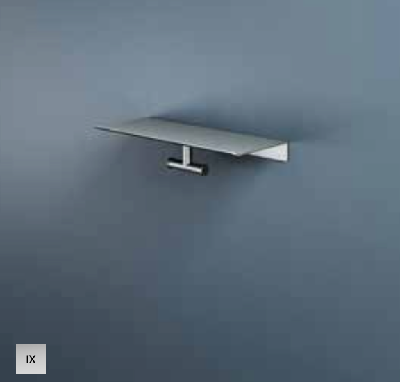 Hotbath SHA03WH – Dubbele handdoek haak voor Planchet serie – Mat wit