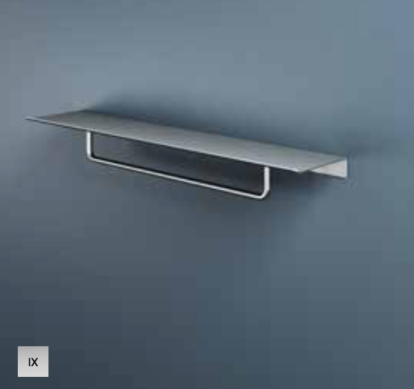 Hotbath SHA04MBP – Handdoek rek  40 cm voor Planchet serie – Geborsteld zwart PVD
