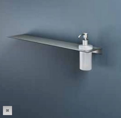 Hotbath SHA09BBP – Zeepdispenser glass voor Planchet serie – Geborsteld messing PVD