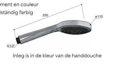 Hotbath M378 – technische illustratie; gekozen kleur wordt niet weergegeven