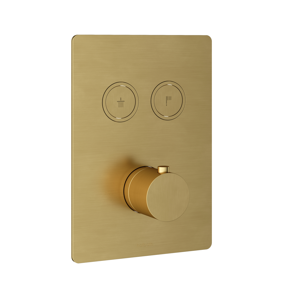 Hotbath PB009QEXTBBP – geborsteld messing PVD