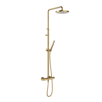 Hotbath Ace SDS11 thermostatische regendoucheset – Geborsteld messing PVD