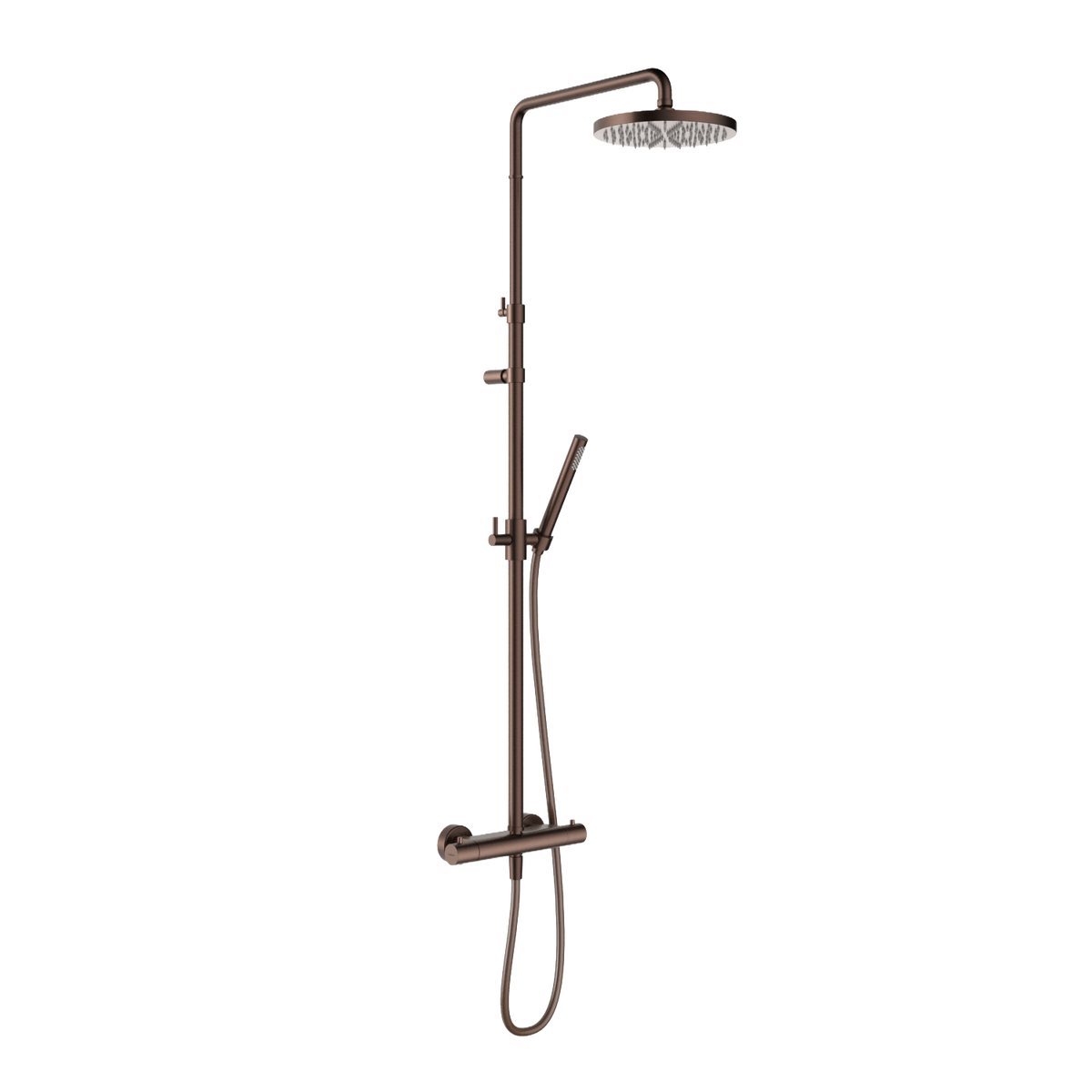 Hotbath Ace SDS11 thermostatische regendoucheset – Geborsteld koper PVD
