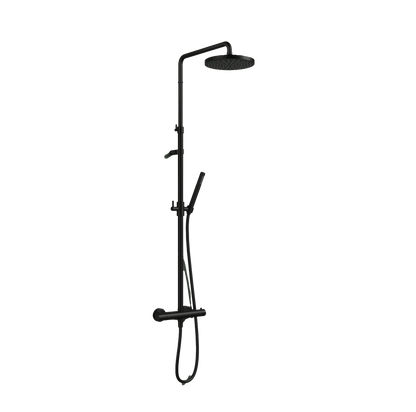 Hotbath Ace SDS11 thermostatische regendoucheset – Geborsteld zwart PVD