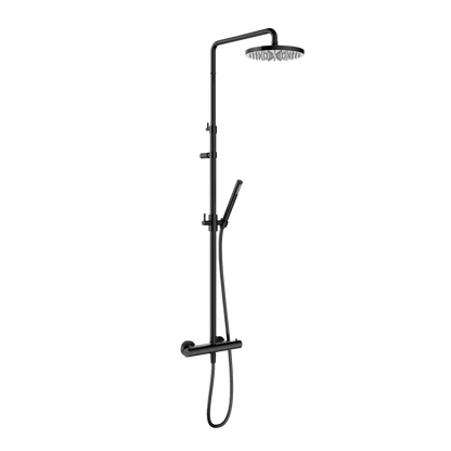Hotbath Ace SDS11 thermostatische regendoucheset – Gepolijst zwart PVD