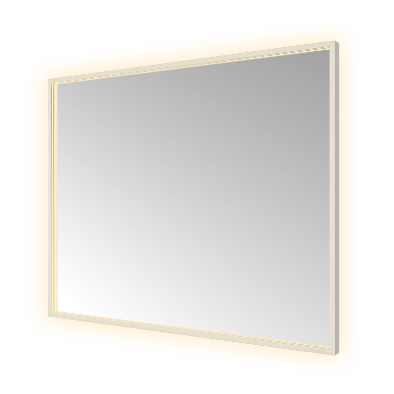 Hotbath &More SQU180 Square spiegel 100 × 80 cm met LED – RVS 316