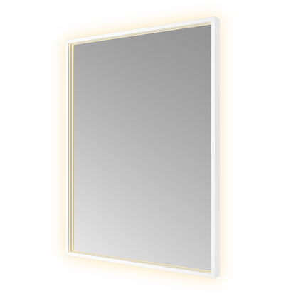 Hotbath &More SQU680 Square spiegel 60 × 80 cm met LED – Mat wit 