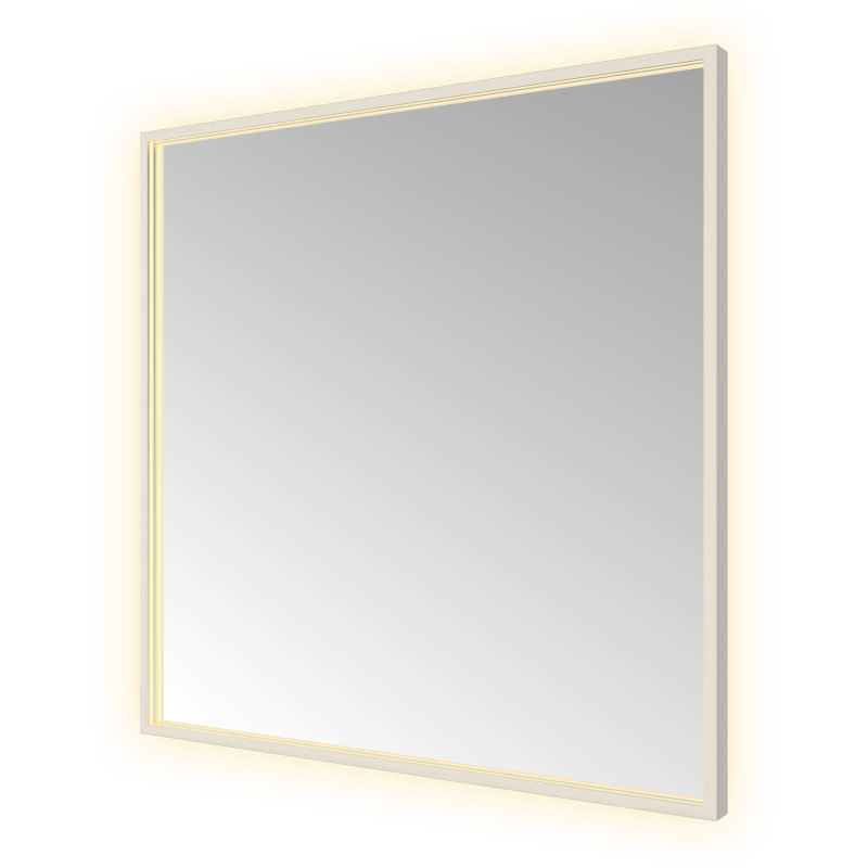 Hotbath &More SQU80 Square spiegel 80 × 80 cm met LED – RVS 316