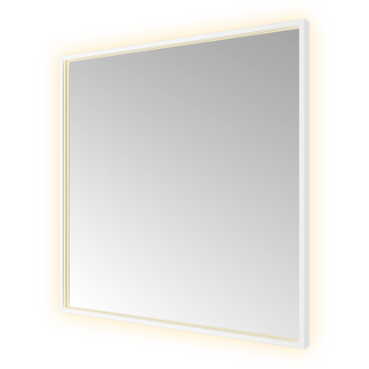 Hotbath &More SQU80 Square spiegel 80 × 80 cm met LED – Mat wit 