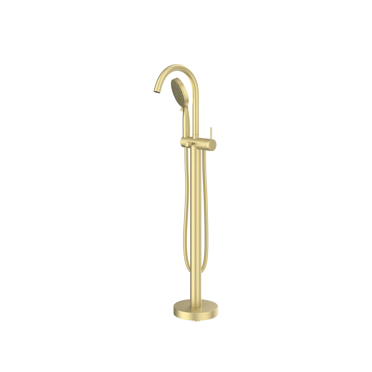IVY Bond vrijstaande badkraan 6303054 – geborsteld mat goud PVD, 3-standen handdouche