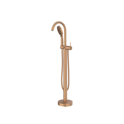 IVY Bond vrijstaande badkraan 6303055 – geborsteld mat koper PVD, 3-standen handdouche