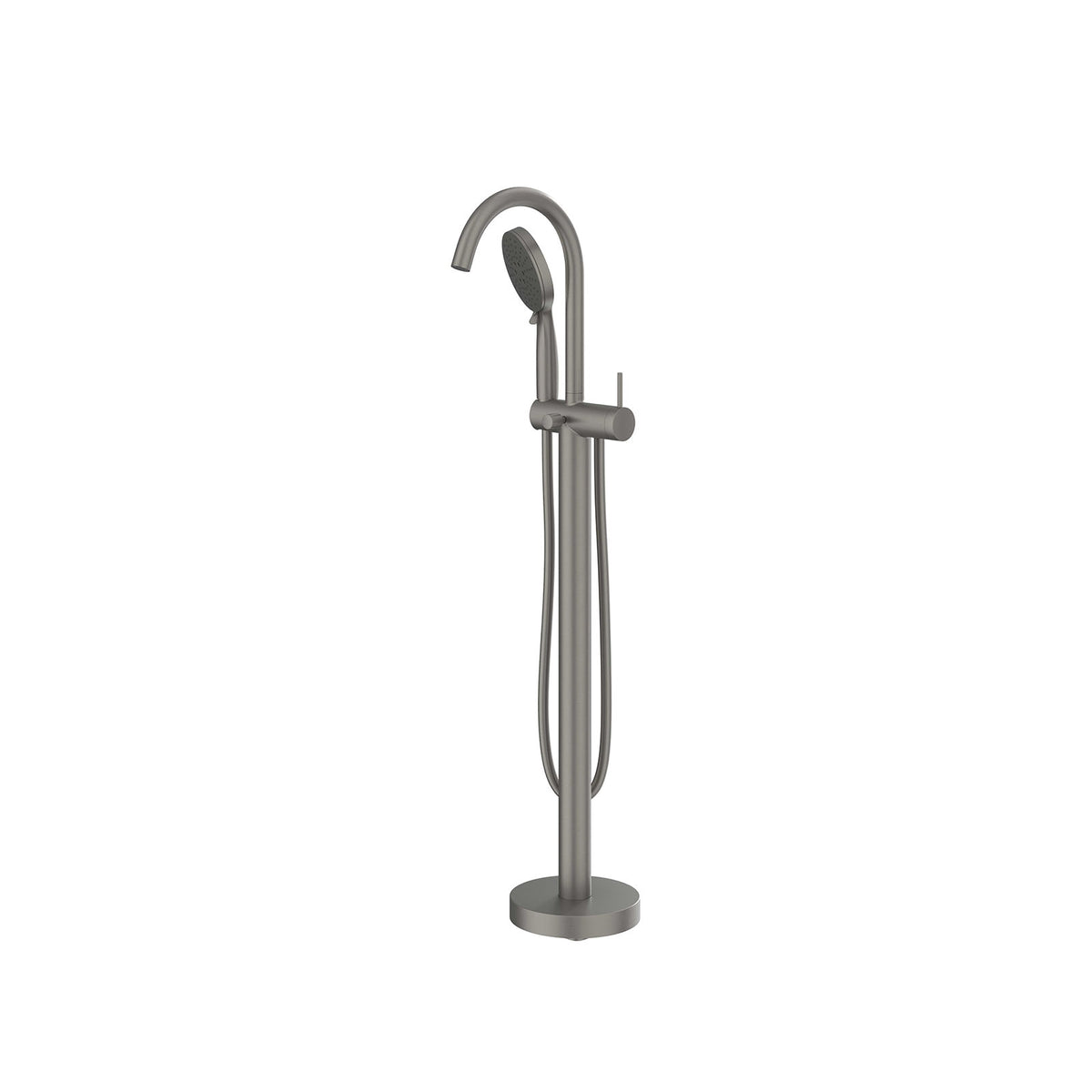 IVY Bond vrijstaande badkraan 6303056 – geborsteld metal black PVD, 3-standen handdouche