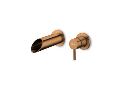 JEE-O pure wand wastafelkraan set Brons 300-1524