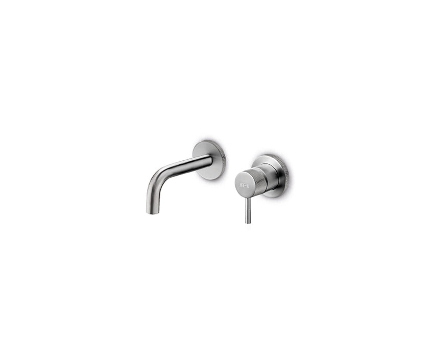 JEE-O SlimTec wand wastafelkraan 90 Geborsteld 400-1510