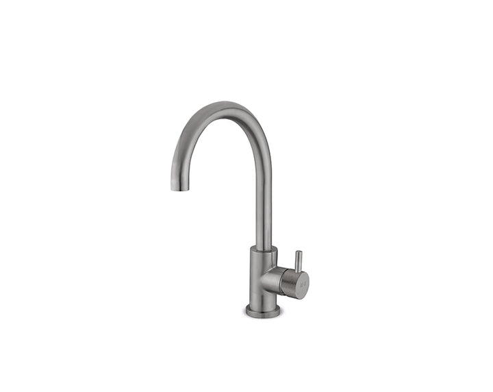 JEE-O SlimTec wastafelkraan rond Geborsteld 400-1780