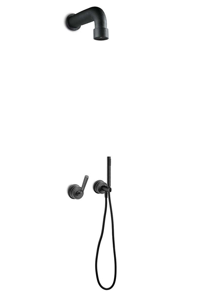 JEE-O soho douche combinatie 02 Hammercoat zwart mat 700-6422