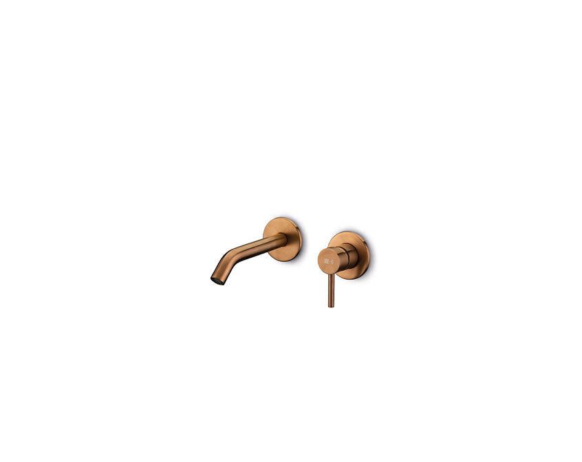 JEE-O slimline wand wastafelkraan Brons 800-1504