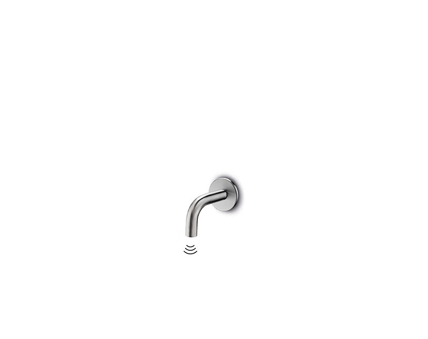 JEE-O slimline wand sensor kraan kort Geborsteld 800-1540