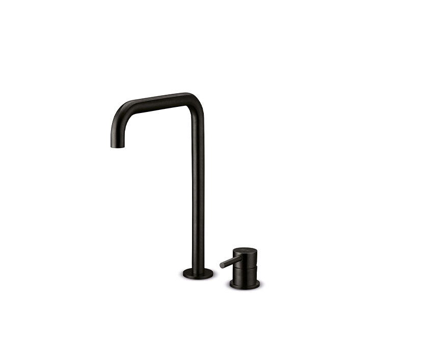 JEE-O slimline 2 gats wastafelkraan hoog Structuur zwart 800-1773