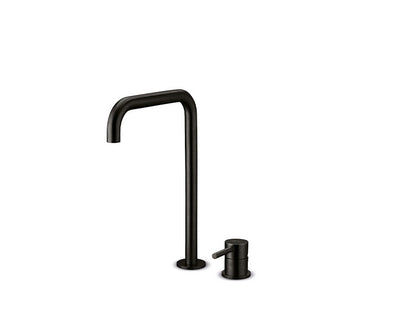 JEE-O slimline 2 gats wastafelkraan hoog Structuur zwart 800-1773