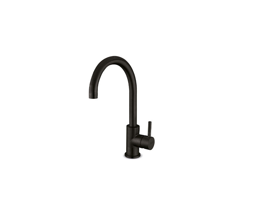 JEE-O slimline wastafelkraan Structuur zwart 800-1783