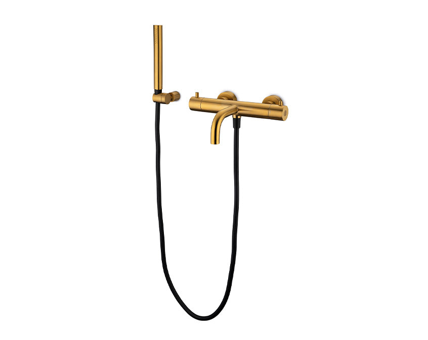 JEE-O slimline wand badvuller thermostaat Mat goud 800-3305
