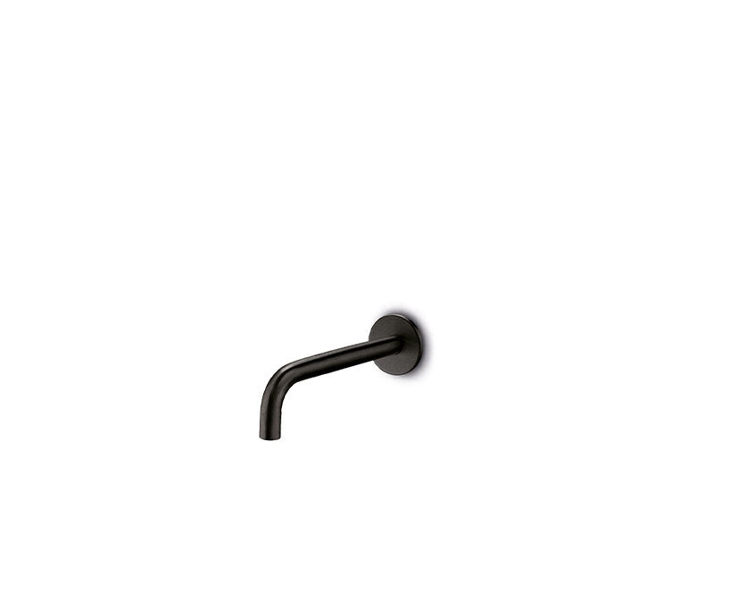 JEE-O slimline wand uitloop 90° lang Structuur zwart 800-3813