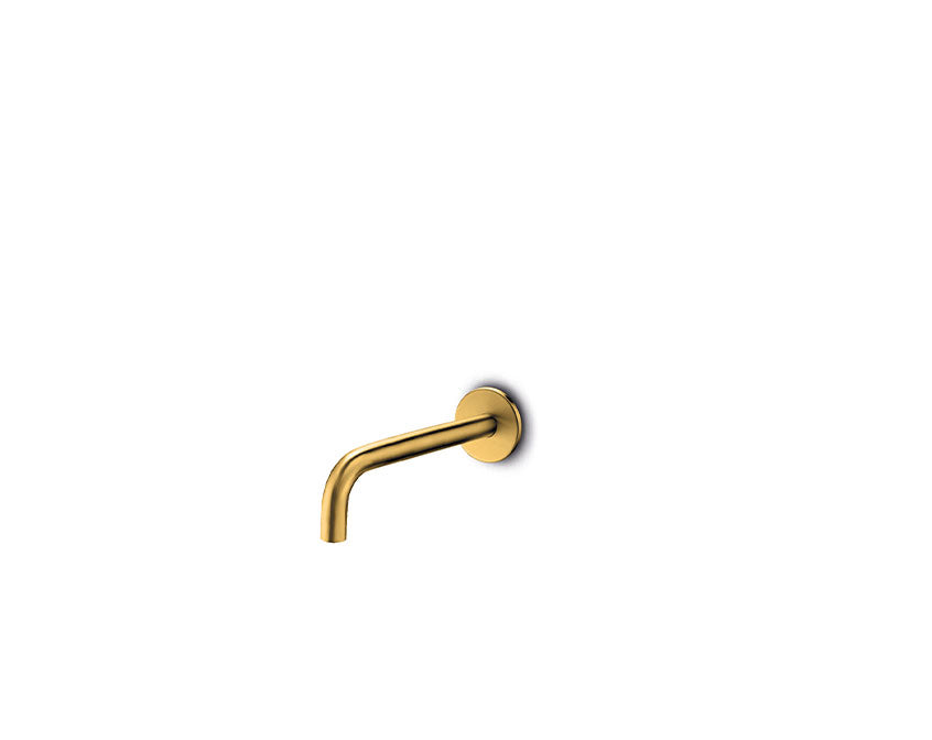 JEE-O slimline wand uitloop 90° lang Mat goud 800-3815