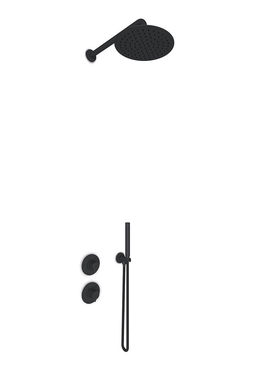 JEE-O slimline douche combinatie 01 Structuur zwart 800-6423