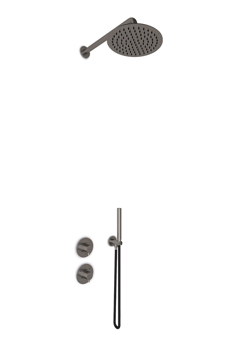 JEE-O slimline douche combinatie 01 Dark steel 800-6429
