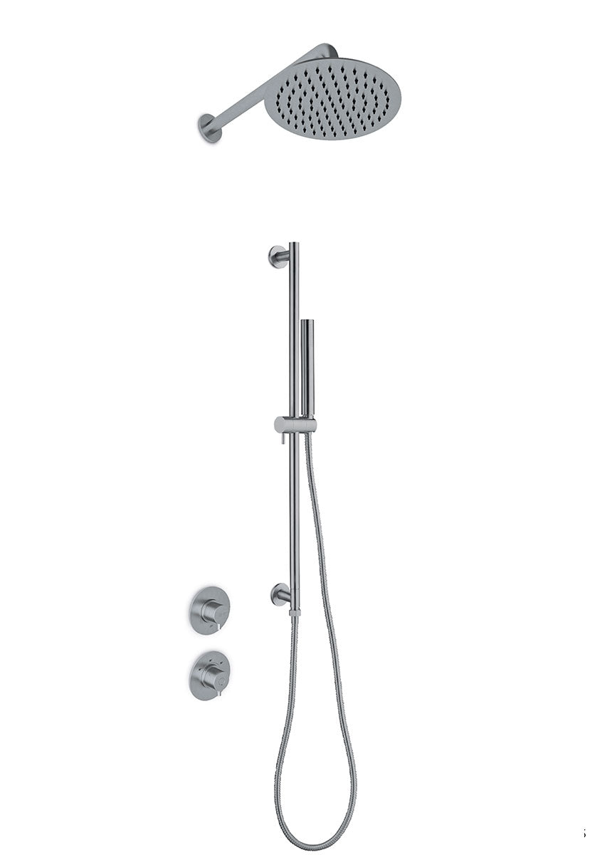 JEE-O slimline douche combinatie 04 Geborsteld 800-6450