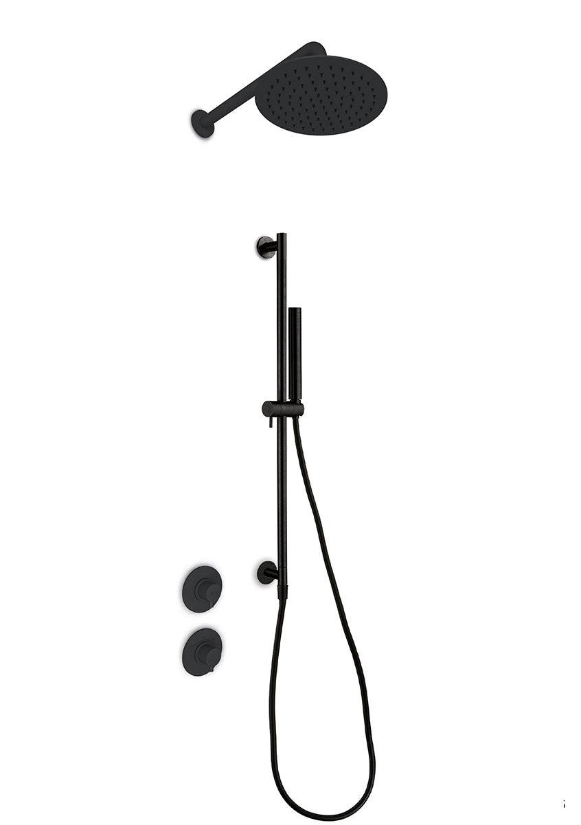 JEE-O slimline douche combinatie 04 Structuur zwart 800-6453