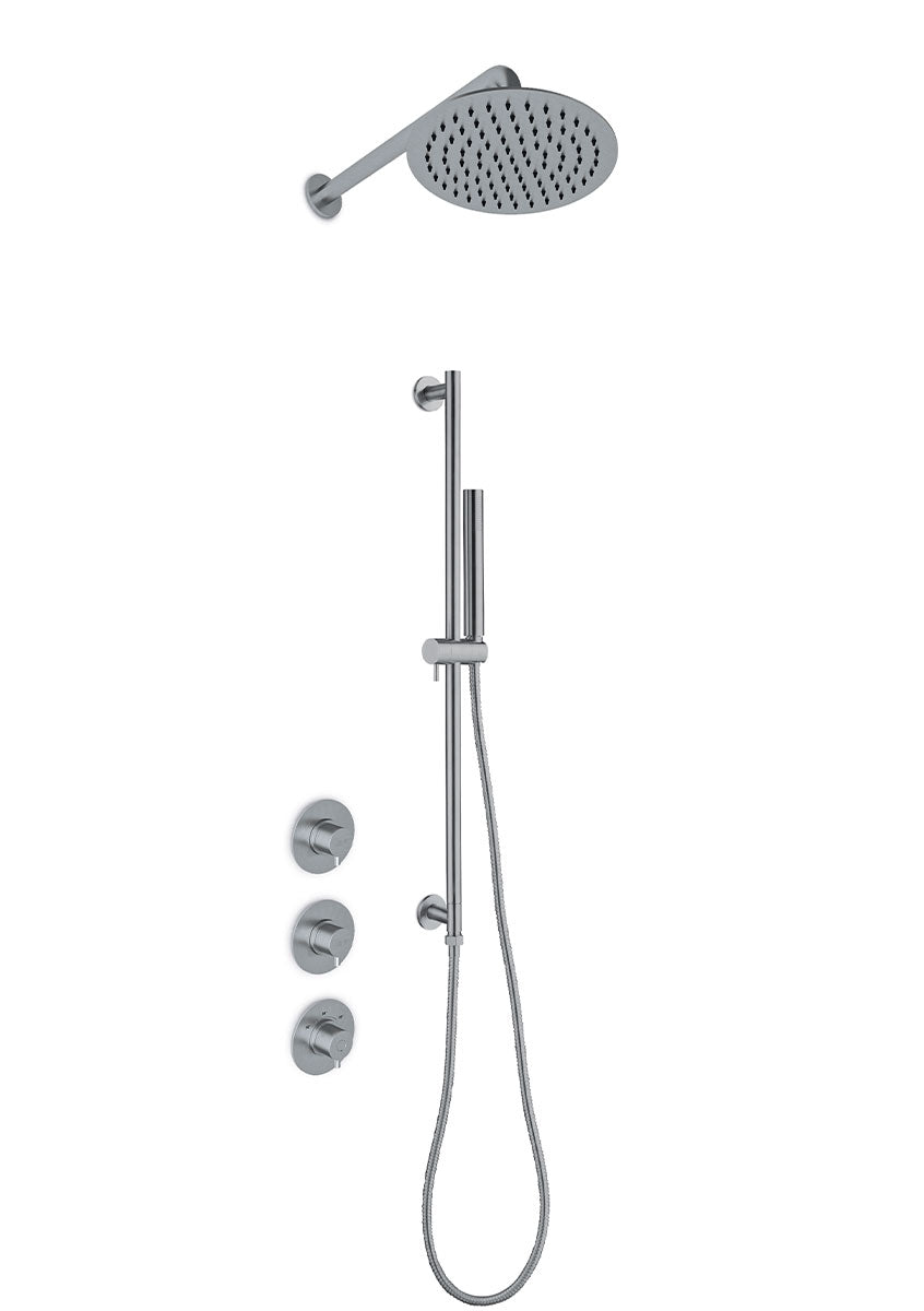 JEE-O slimline douche combinatie 05 Geborsteld 800-6460