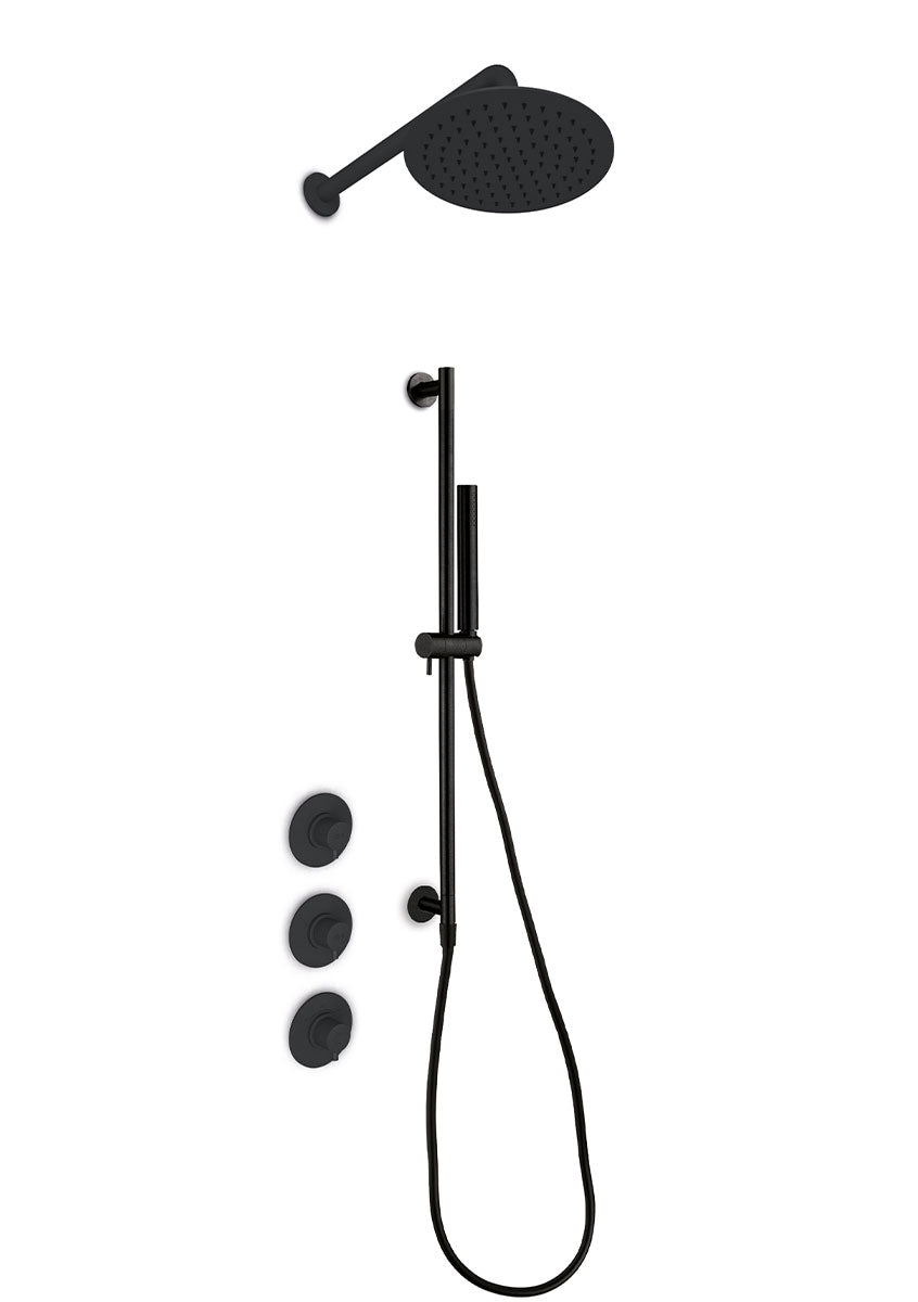 JEE-O slimline douche combinatie 05 Structuur zwart 800-6463